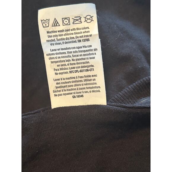 VGUC Fruit of the Loom Men's Number 785 Black Tee Shirt Size 6X - Picture 4 of 5